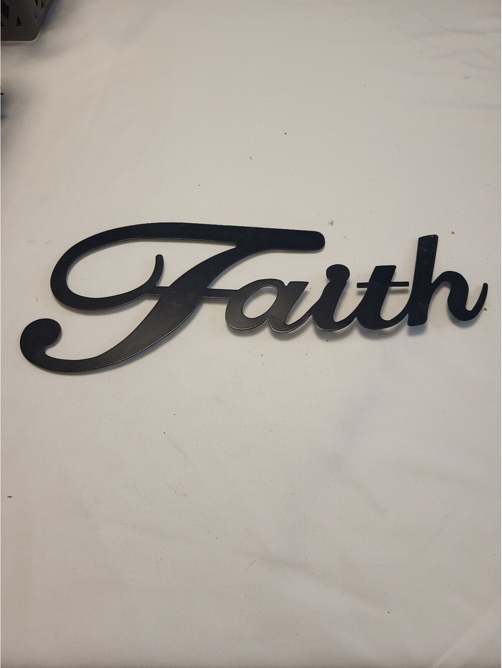Black 'Faith' Wall Sign Decorative Letter Display 14.5x5
